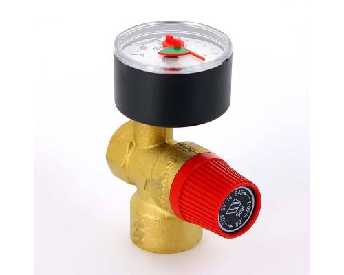 Клапан предохранительный ВВ SVM с манометром WATTS Ind 1/2"х3/4" 3 бар
