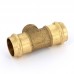 Тройник пресс-В IBP 28 х 1/2" х 28 бронза