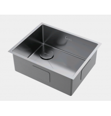 Мойка, Omoikiri, Taki 54-U/IF-L-IN Side SF, шгв 540-440-200, отверстия для смесителя-отсутствуют, цвет-сталь