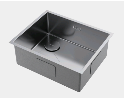 Мойка, Omoikiri, Taki 54-U/IF-L-IN Side SF, шгв 540-440-200, отверстия для смесителя-отсутствуют, цвет-сталь