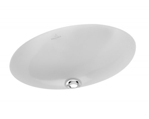 Раковина, Villeroy&Boch, Loop&Friends, шгв 560-375-215, отверстия для смесителя-отсутствуют, цвет-альпийский белый