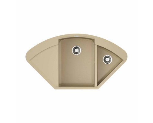 Мойка, OMOIKIRI, Sakaime, шгв 1057-575-230, отверстия для смесителя-6 промаркированных, чаши-2, цвет-шампань