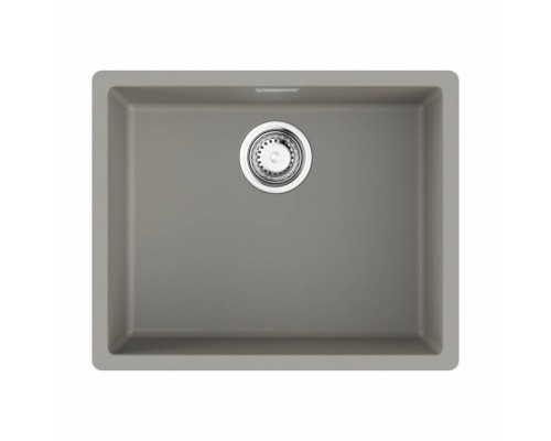 Мойка, OMOIKIRI, Yamakawa, шгв 556-456-200, отверстия для смесителя-отсутствуют, цвет-Leningrad grey