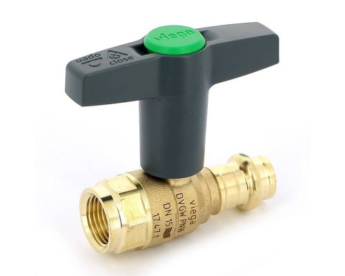 Кран шаровой пресс-В EASYTOP VIEGA 15х1/2" SC-Contur, бронза Кран шаровой пресс-В EASYTOP VIEGA 15х1/2" SC-Contur, бронза