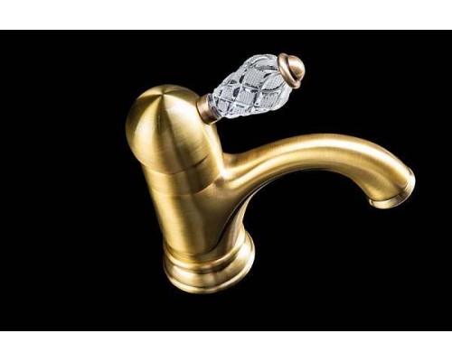 Boheme Crystal Смеситель для раковины, одноручковый, цвет: бронза матовая 301-CRST Boheme Crystal Смеситель для раковины, одноручковый, цвет: бронза матовая 301-CRST