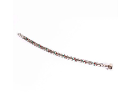 Гибкая подводка для смесителя UNI-FITT М10х1 - 1/2" 40 см оплетка из нержавеющей стали Гибкая подводка для смесителя UNI-FITT М10х1 - 1/2" 40 см оплетка из нержавеющей стали