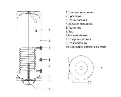 Комплект Baxi бойлер настенный INDIRECT WR 100 + котел настенный ЕСО Four 1.24F 24 кВт одноконтурный закрытый