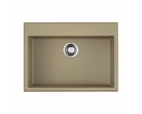 Мойка, OMOIKIRI, Tedori, шгв 680-500-220, отверстия для смесителя-3 промаркированных, цвет-шампань