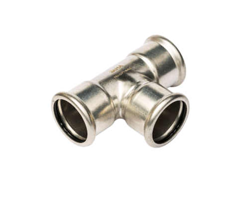 Тройник, Sanha, NiroPress AISI304L, ВПр, 88,9, нержавеющая сталь, 91130.3