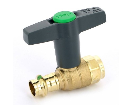 Кран шаровой пресс-В EASYTOP VIEGA 15х1/2" SC-Contur, бронза Кран шаровой пресс-В EASYTOP VIEGA 15х1/2" SC-Contur, бронза