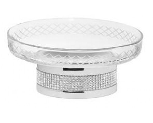 Boheme Royal Cristal Мыльница круглая настольная, цвет: хром 10930-CR