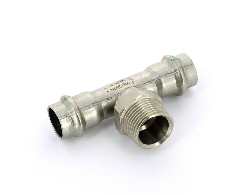 Тройник пресс-Н нержавеющая сталь Sanpress Inox VIEGA 18х3/4"х18 Тройник пресс-Н нержавеющая сталь Sanpress Inox VIEGA 18х3/4"х18