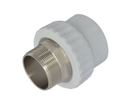 Муфта PP-R бел комб п/ключ Дн32х1 1/4" НР VALFEX 10135132 Муфта PP-R бел комб п/ключ Дн32х1 1/4" НР VALFEX 10135132