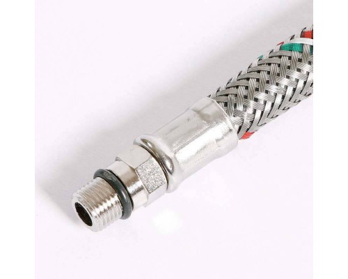 Гибкая подводка для смесителя UNI-FITT М10х1 - 1/2" 80 см оплетка из нержавеющей стали Гибкая подводка для смесителя UNI-FITT М10х1 - 1/2" 80 см оплетка из нержавеющей стали