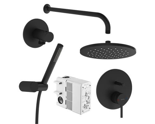 Душевой комплект, Vitra, Origin, цвет-черный матовый