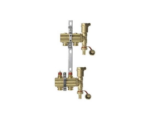 Группа коллект лат 1" м/м 2в 3/4" ЕК н/р в/к FHF-set Danfoss 088U0702