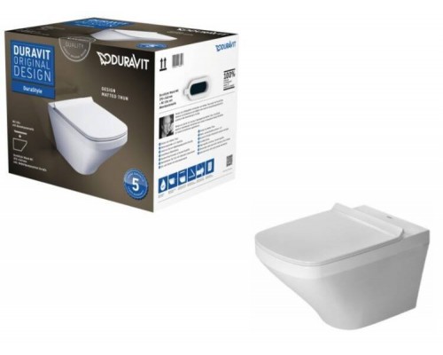 Унитаз, Duravit, Durastyle, подвесной, шгв 370-540-345, цвет-белый