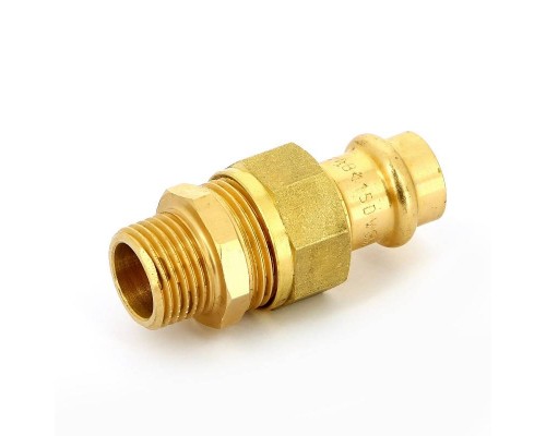 Муфта пресс-Н IBP 15 х 1/2" с разъемным соединением бронза Муфта пресс-Н IBP 15 х 1/2" с разъемным соединением бронза