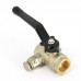 Кран Pride LD ВВ 1/2" с дренажным вентилем (заглушка 1/4") ручка