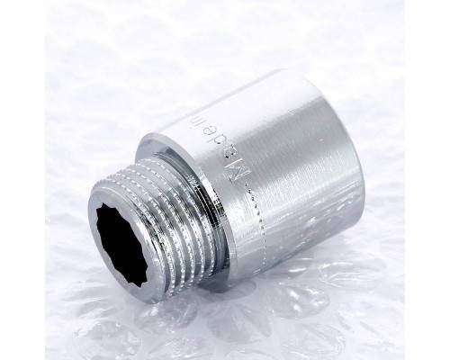 Удлинитель НВ хромированный UNI-FITT 1/2"x25мм Удлинитель НВ хромированный UNI-FITT 1/2"x25мм