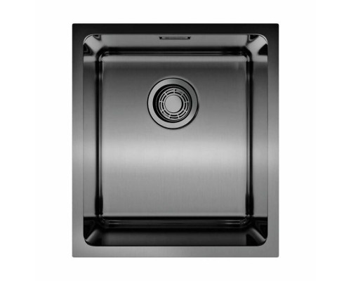 Мойка, OMOIKIRI, Tadzava, шгв 390-440-200, отверстия для смесителя-отсутствуют, цвет-вороненая сталь