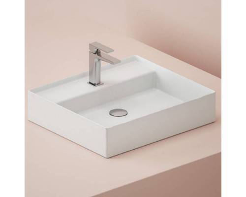 Раковина, Artceram, Scalino, шгв 550-480-115, отверстия для смесителя-1 сквозное, 2 промаркированных, цвет-белый матовый Раковина, Artceram, Scalino, шгв 550-480-115, отверстия для смесителя-1 сквозное, 2 промаркированных, цвет-белый матовый