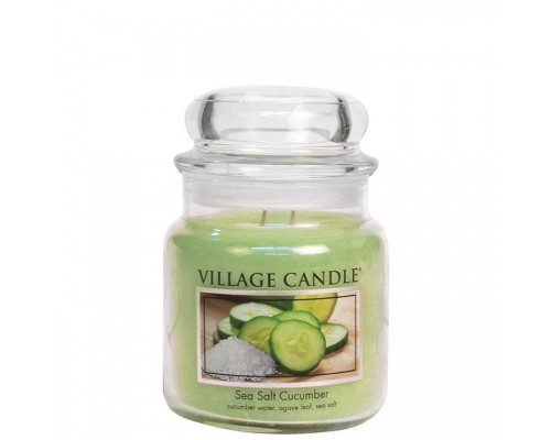 Декоративная свеча Village Candle Огурец и морская соль (389 грамм)