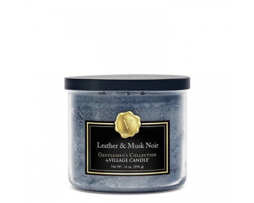 Декоративная свеча Village Candle Кожа и Мускус (396 грамм)