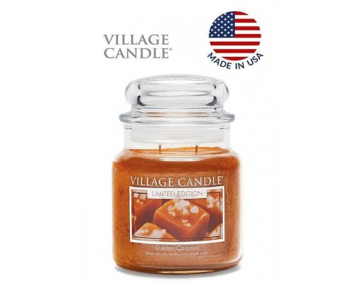 Декоративная свеча Village Candle Золотая Карамель (389 грамм)