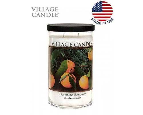 Декоративная свеча Village Candle Вечнозеленый клементин (538 грамм)