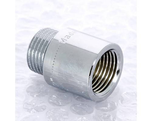 Удлинитель НВ хромированный UNI-FITT 1/2"x25мм Удлинитель НВ хромированный UNI-FITT 1/2"x25мм