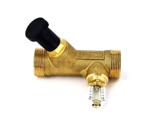Клапан балансировочный ручной НН WattFlow c расходомером и функцией Memostop WATTS Ind 1"1/4 5-50л/мин