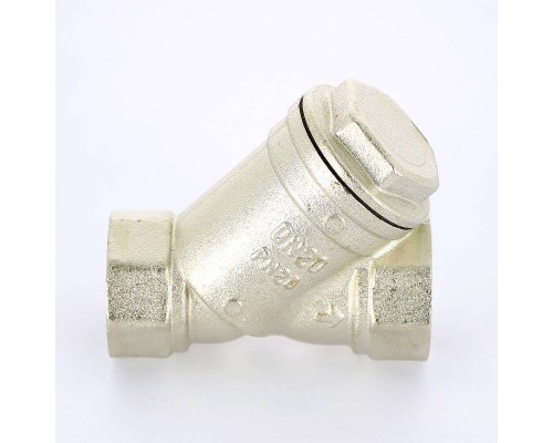 Фильтр косой UNI-FITT ВВ 3/4" 400мкм никелированный Фильтр косой UNI-FITT ВВ 3/4" 400мкм никелированный