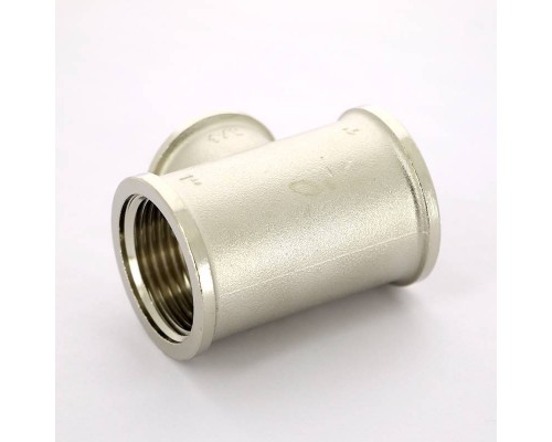 Тройник В никелированный TIEMME 1"x3/4"x1"