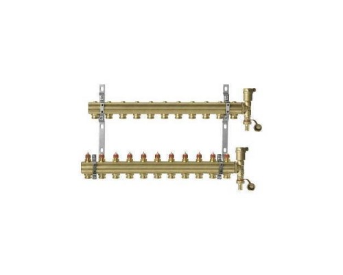 Группа коллект лат 1" м/м 11в 3/4" ЕК н/р в/к FHF-set Danfoss 088U0711