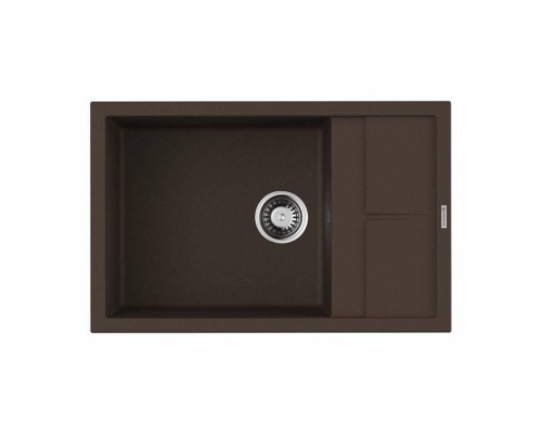 Мойка, OMOIKIRI, Sumi, шгв 780-500-220, отверстия для смесителя-4 промаркированных, цвет-темный шоколад
