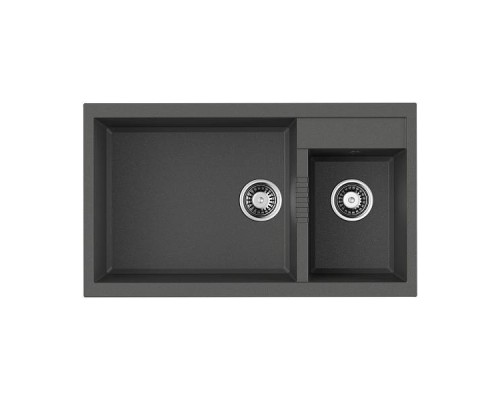 Omoikiri Tedori 86-2-LB-PL Кухонная мойка Tetogranit 86x50 см, цвет: платина 4993939