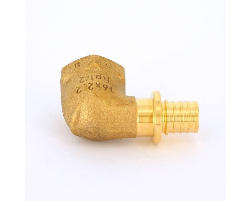 Угол надвижной В бронза REHAU 16x1/2"