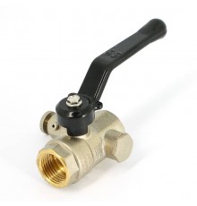 Кран Pride LD ВВ 1/2" с дренажным вентилем (заглушка 1/4") ручка