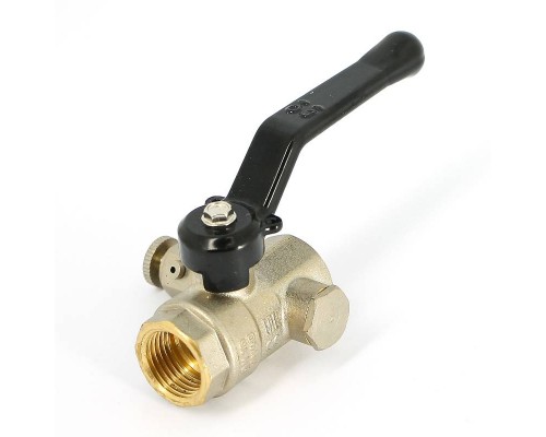 Кран Pride LD ВВ 1/2" с дренажным вентилем (заглушка 1/4") ручка