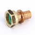 Муфта надвижная Rehau В 16х1/2" RX+ бронза с накидной гайкой