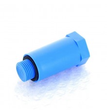 Заглушка Н UNI-FITT монтажная 1/2" с плоской прокладкой (синяя)