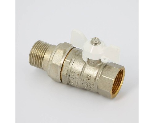 Кран Pride LD ВВ 1/2" c отверстием для термометра бабочка