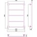 Стилье Версия-КН Полотенцесушитель водяной для ГВС 56x80h см, цвет: без покрытия 00640-8050