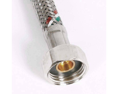 Гибкая подводка для воды UNI-FITT DN 8 ВВ 1/2" 150 см оплетка из нержавеющей стали