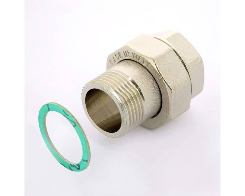 Разъемное соединение НВ с прокладкой O-ring никелированное TIEMME 1"1/2 Разъемное соединение НВ с прокладкой O-ring никелированное TIEMME 1"1/2