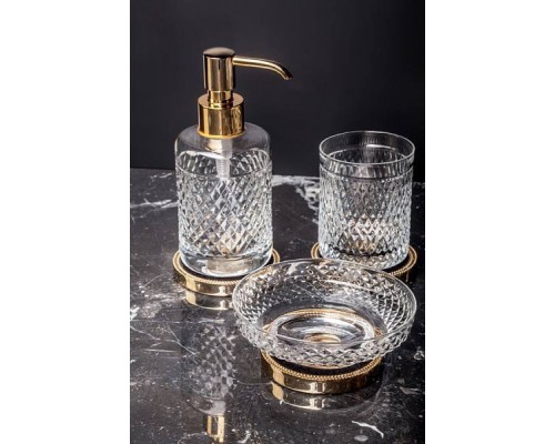 Boheme Murano Cristal Мыльница круглая настольная, цвет: хром 10204