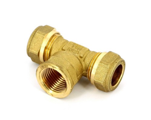 Тройник обжим-В TIEMME 15х1/2"х15
