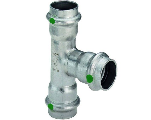 Тройник пресс нержавеющая сталь Sanpress Inox VIEGA 76