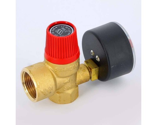 Клапан предохранительный ВВ SVM с манометром WATTS Ind 1/2"х3/4" 2,5 бар Клапан предохранительный ВВ SVM с манометром WATTS Ind 1/2"х3/4" 2,5 бар